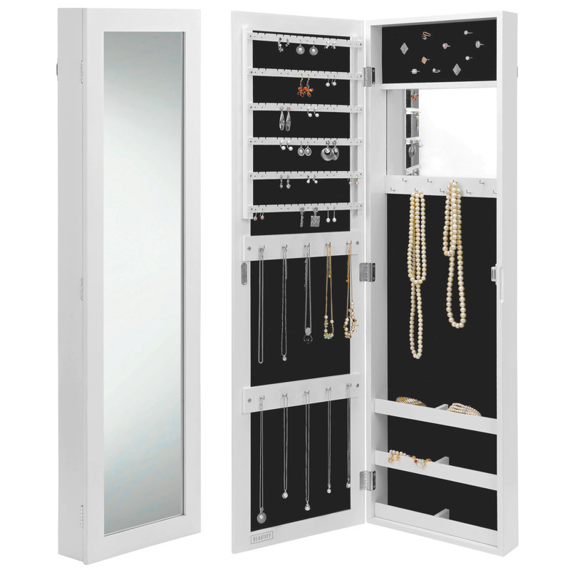 Wall Mounted Jewelry Armoire with Mirror & Reviews Joss & Main